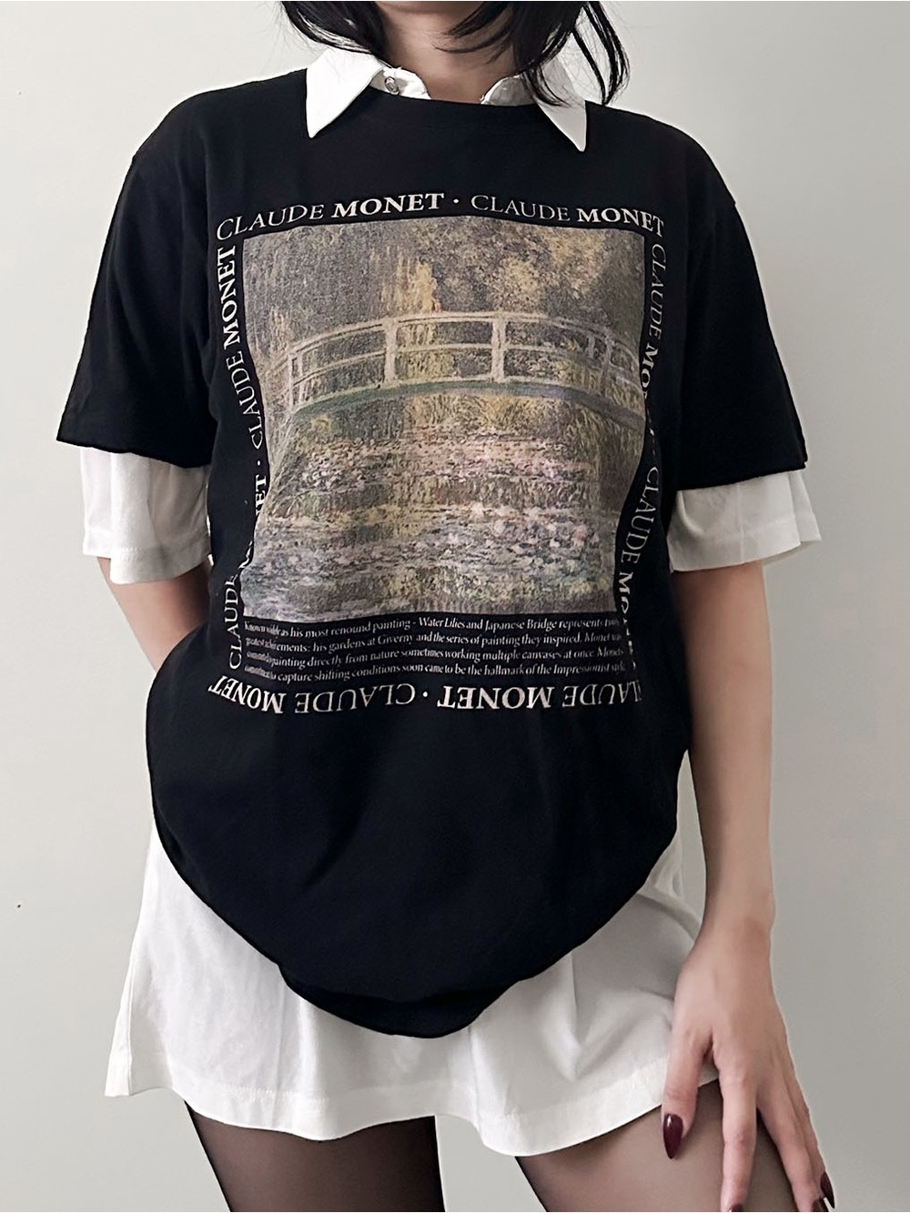 Pierce Archive 2023 Claude Monet Artist T-shirt Unisex Size M